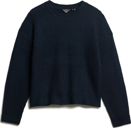 Superdry Brushed Crew Neck Jumper Navy S