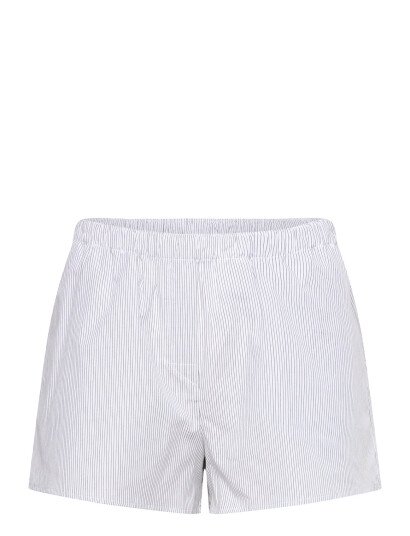 Weekday Relaxed Boxer Cotton Shorts - White - M