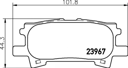 Bremseklosser HELLA 8DB 355 010 621