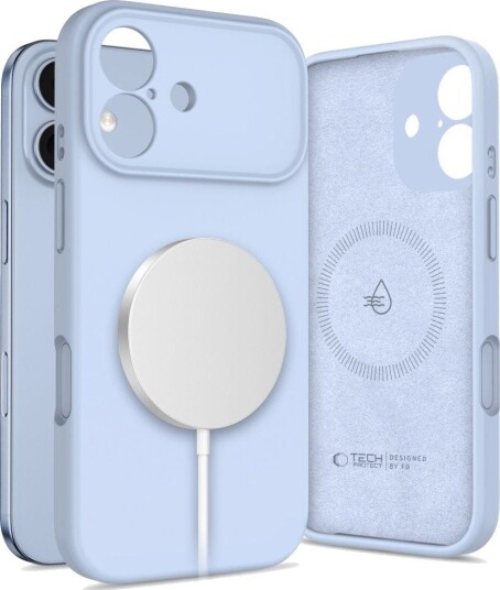 Tech-Protect MagSafe-etui i silikon for iPhone 17 Blå