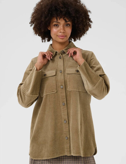 Culture Cubaela Klay Shirt Jacket - Beige - XL