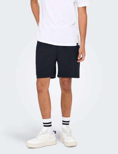ONLY & SONS Onstel Linen Latham 0257 Shorts Noos - Navy - XS