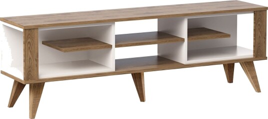 Hejde TV-Benk 160 cm - Brun/Hvit
