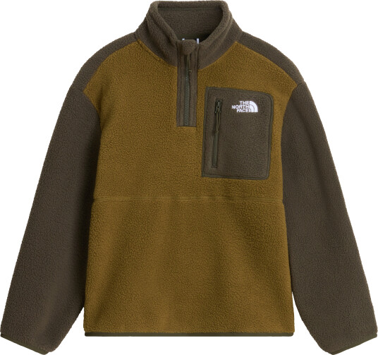 The North Face Teens" Yumiori 1/4 Zip Fleece Jacket Caraway Seed/New Taupe Green M