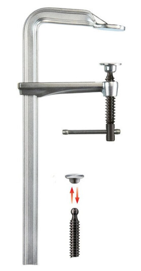 Bessey GZ16K T-håndtak Skruvtving 160x80mm - Stål Håndverktøy
