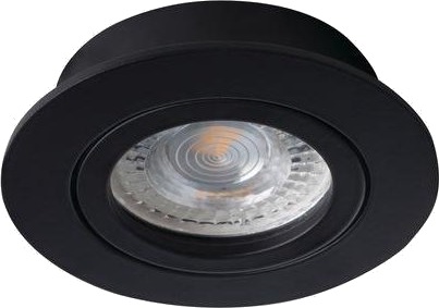 Kanlux Dalla 22432 Innfelt Spotlampe 1X50w Gx5.3 Svart