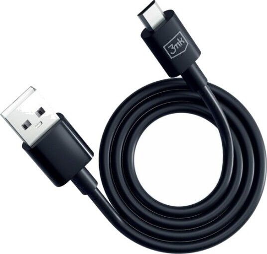 3Mk Hyper Kabel A Til Micro 1,2M 5V 2,4A Svart