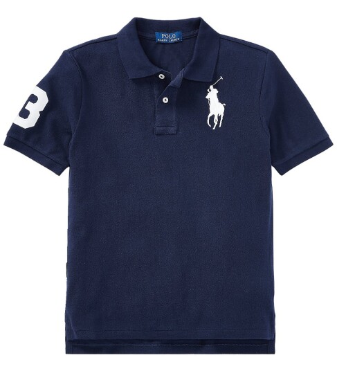 Ralph Lauren Kids Big Pony Cotton Mesh Polo Shirt Blue 138 149 Ralph Lauren Kids Big Pony Cotton Mesh Polo Shirt Blue 138 149
