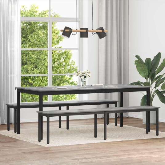 vidaXL benk Grå Sonoma 200 x 35 x 45 cm Konstruert tre vidaXL benk Grå Sonoma 200 x 35 x 45 cm Konstruert tre