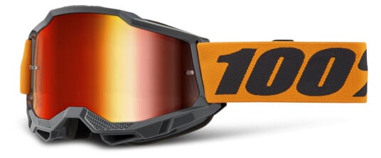 100% Crossbriller  Accuri 2 Oransje-Speilblankt Rødt Glass