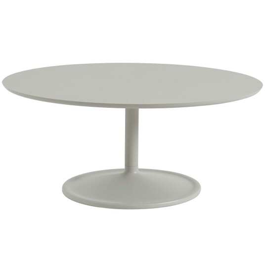 Muuto Soft Salongbord Ø95 cm Linoleum Grå