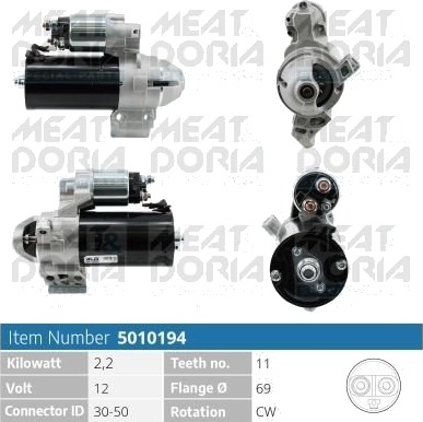 Starter MEAT & DORIA 5010194