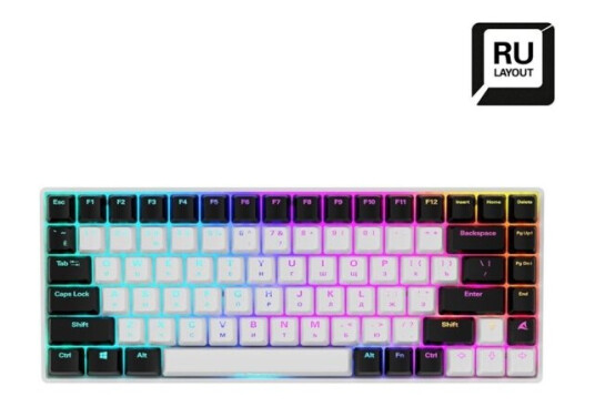 Sharkoon Skiller Sgk50 S3 75 % Usb Mekanisk Qwerty Rgb Led Hvit Sharkoon Skiller Sgk50 S3 75 % Usb Mekanisk Qwerty Rgb Led Hvit