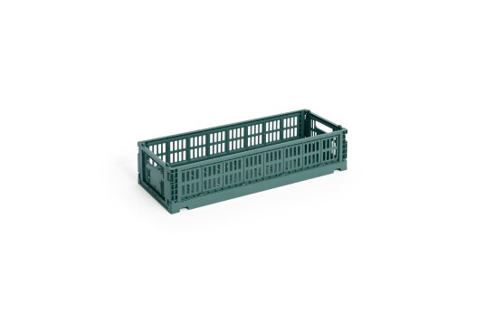 Hay Colour Crate Mini Oblong Oppbevaring Dark Green