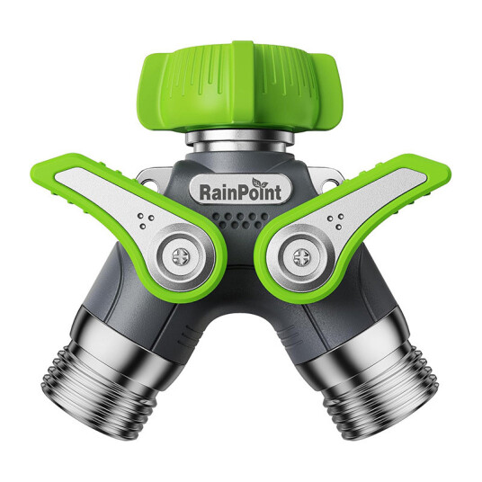 RainPoint Robust 2-veis slangekobling - 1/2" - Metall RainPoint Robust 2-veis slangekobling - 1/2" - Metall