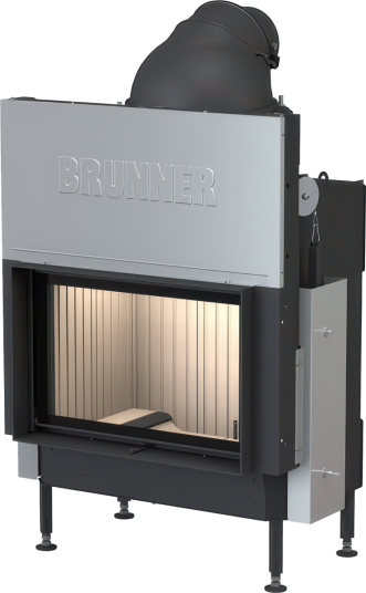 Brunner BKH 5.0 (42 66) Peisinnsats Svart Rett vegg m/ hevedør Brunner BKH 5.0 (42 66) Peisinnsats Svart Rett vegg m/ hevedør