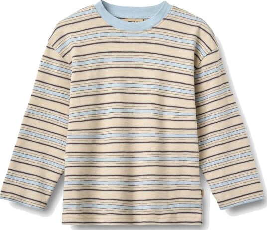Wheat T Shirt L/S Johan   Blue   110
