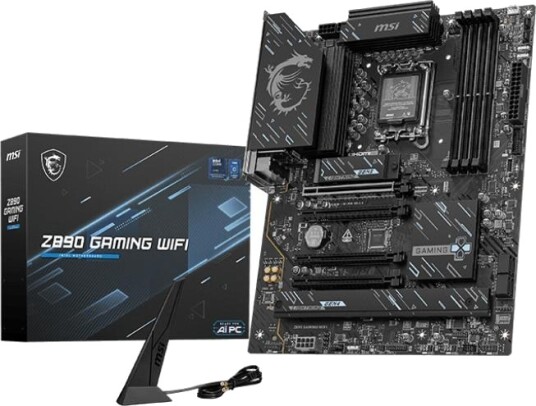 MSI Z890 ATX Gaming Hovedkort med WiFi 7 og USB-C 3.2 Gen 2X2 MSI Z890 ATX Gaming Hovedkort med WiFi 7 og USB-C 3.2 Gen 2X2