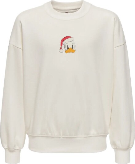 ONLY & SONS Osjchristmas Ovz Ls Lic Crew Sweat   CLOUD DANCER   134 140