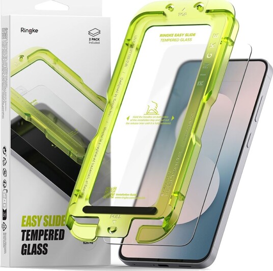 Ringke Easy Slide Herdet Glass 2-Pakning for Samsung Galaxy S25 FE Ringke Easy Slide Herdet Glass 2-Pakning for Samsung Galaxy S25 FE