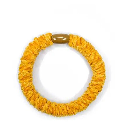 OnFleek Hoops Velvet Myke Hårstrikker   Autumn Yellow