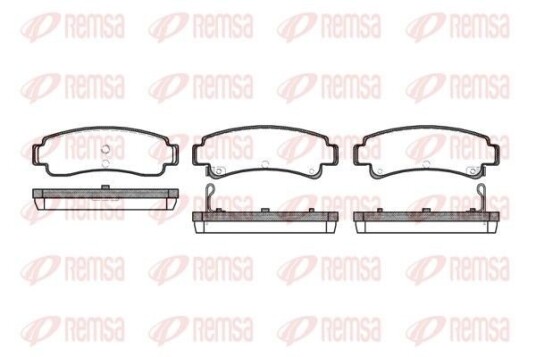 Bremseklosser REMSA 0302.02 Bremseklosser REMSA 0302.02