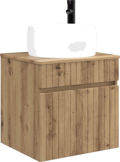  Vegghengt servantkommode Artisan eik 49 x 44,5 x 66 cm