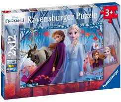 Ravensburger Puslespill 2X12 Frost 2