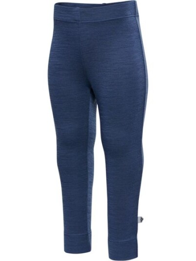 Hummel Mini ull/bambus leggings   vintage indigo   128