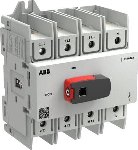 Abb Lastbryter 4-polet 100A, OT100G3-4BSN2 Abb Lastbryter 4-polet 100A, OT100G3-4BSN2
