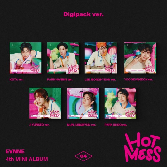 Evnne Hot Mess Digipack Random Cover Version incl. Photobook + Photocard CD