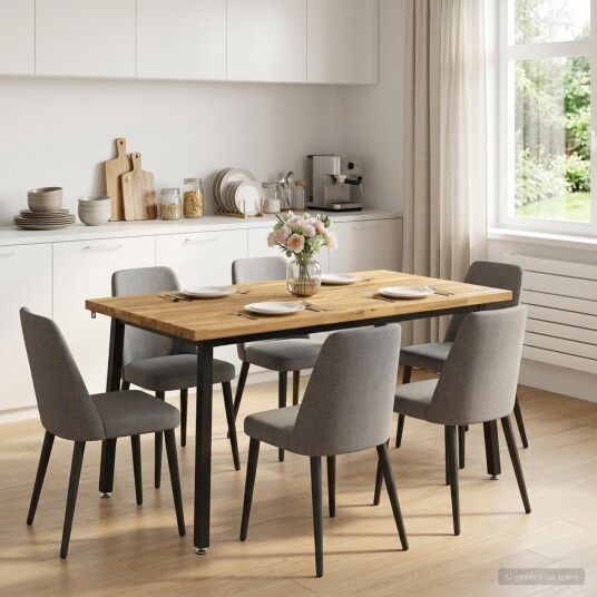 vidaXL 140 x 70 x 75 cm Solid akasietre Hvit og svart Rektangulær vidaXL 140 x 70 x 75 cm Solid akasietre Hvit og svart Rektangulær