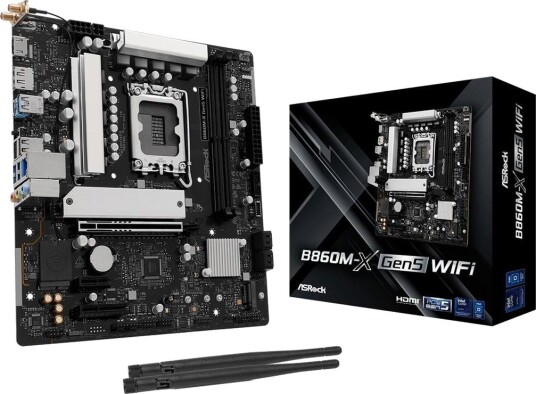 ASRock B860M-X Hovedkort mATX LGA1851 DDR5 DisplayPort HDMI