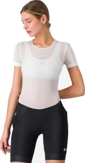 Castelli Pro Mesh kortermet svetteundertrøye hvit dame