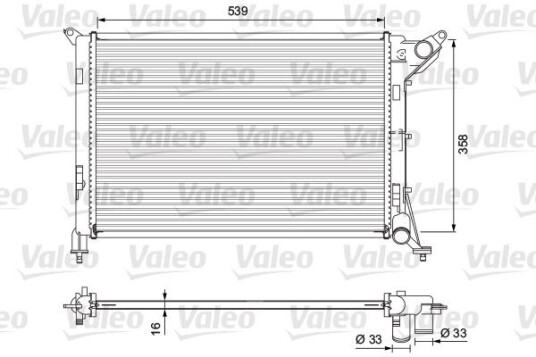 Radiator VALEO 701730