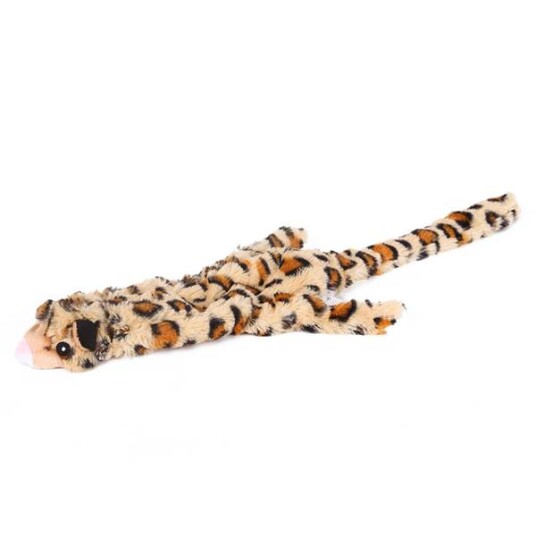 Leopard Plysj Pip Hundeleke Tyggeleke Roadkill