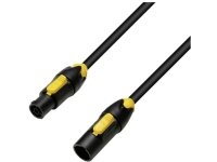 Adam Hall 8101 TCONL 0300 IP65 Strøm Tilslutningskabel [1x PowerCon-tilslutning - 1x PowerCon-stik] 3.00 m Sort