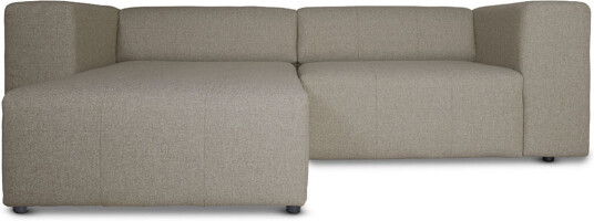 Heaven sofa med sjeselong høyre eller venstrevent grå sandfarget.