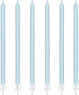 Cacas kakelys med holder lyseblå 14cm 12stk