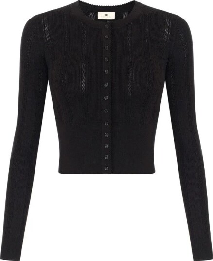 Elisabetta Franchi Dame Strikkevarer Svart M,