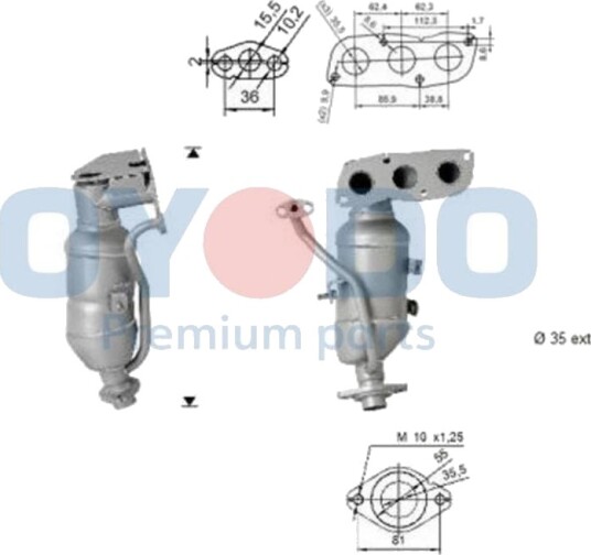Katalysator Oyodo 10N0086 OYO Katalysator Oyodo 10N0086 OYO