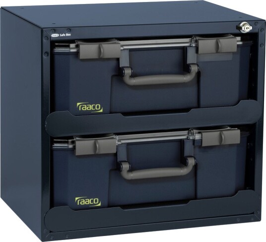 Raaco Sortimentsboks Safebox Med 2 Esker Blå 40,3x45,1x33,0cm