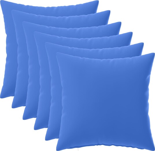 vidaXL Putetrekk 6 pcs HEERLEN Kongeblå 30 x 30 cm Polyester