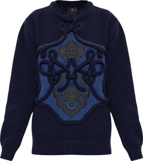 Etro Dame Strikkevarer Blå XS,