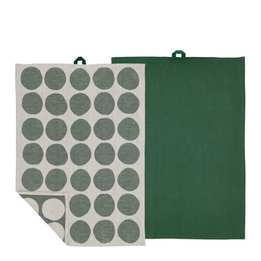 Södahl   Bubbles kjøkkenhåndkle 50x70 cm 2 stk pine green