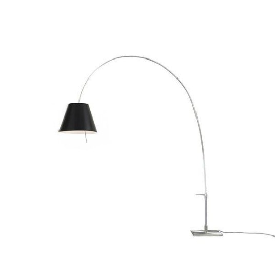 Luceplan Lady Costanza Gulvlampe Alu Kropp, Rød Skjerm