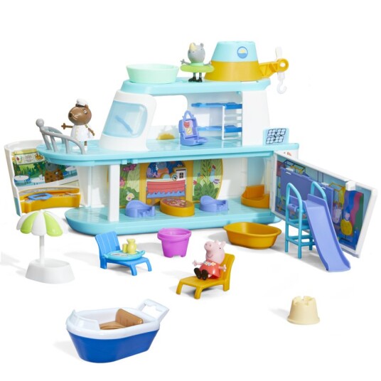 Peppa Gris Lekesett 17 Deler Peppa'S Cruise Skip