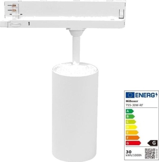 Synergy 21 Led Track Spot For Strømskinne 3Ph 30W Rgbww Rgbcct Zigbee 30 24G Hvit Milight/Miboxer
