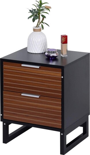 Nattbord med 2 skuffer – bambusben moderne design