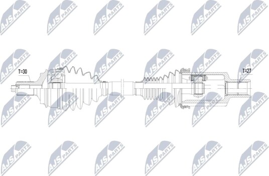 Nty Drivaksel NTY NPW ME 186 Nty Drivaksel NTY NPW ME 186